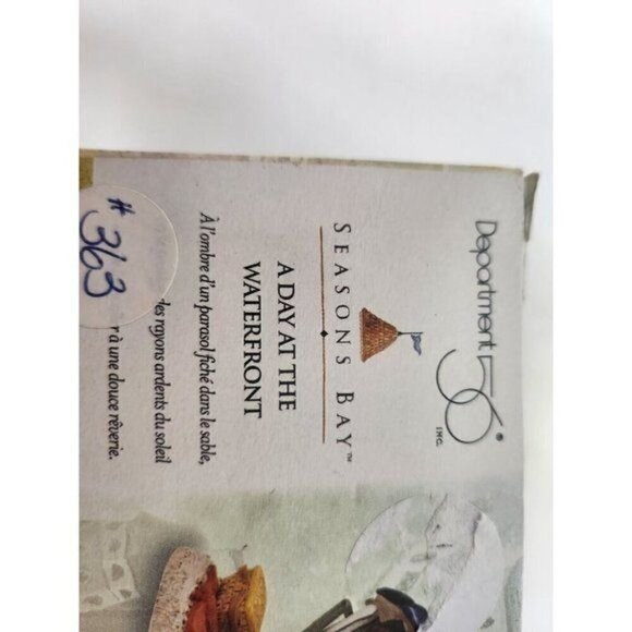 Vintage Department 56 Seasons Bay A Day At The Waterfront Figurine Decor NEW - Picture 2 of 6